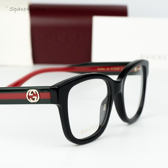 Gucci Women Eyeglasses Black Demo Square GG1863O 001 NEW AUTHENTIC - Picture 4 of 8